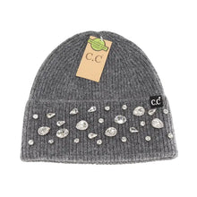 Load image into Gallery viewer, C.C Rhinestone Charm Cuff Beanie