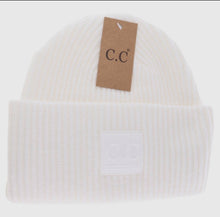 Load image into Gallery viewer, C.C Ribbed Rubber Patch Beanie