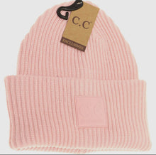 Load image into Gallery viewer, C.C Ribbed Rubber Patch Beanie