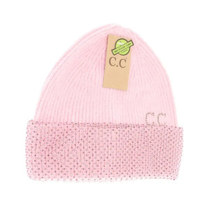 C.C Rhinestone Net Cuff Beanie