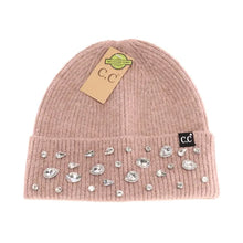 Load image into Gallery viewer, C.C Rhinestone Charm Cuff Beanie